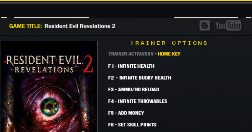 resident evil revelations trainer mrantifun